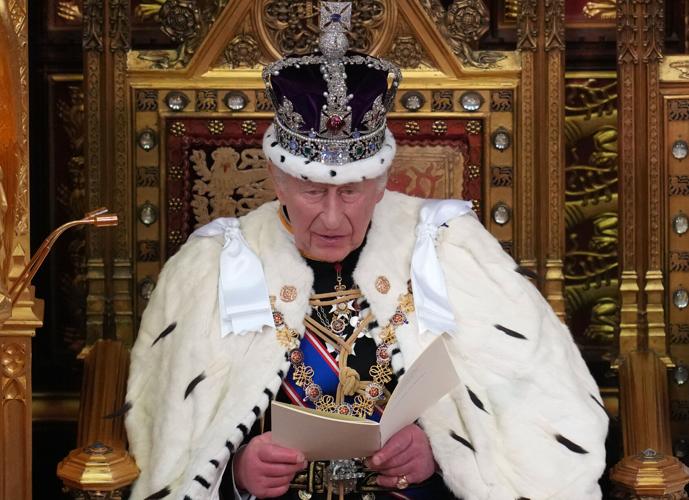 Photos Show King Charles III during the opening of Britain's Parliament