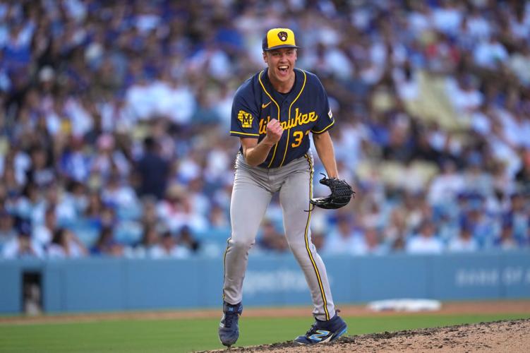 Brewers Dodgers Baseball