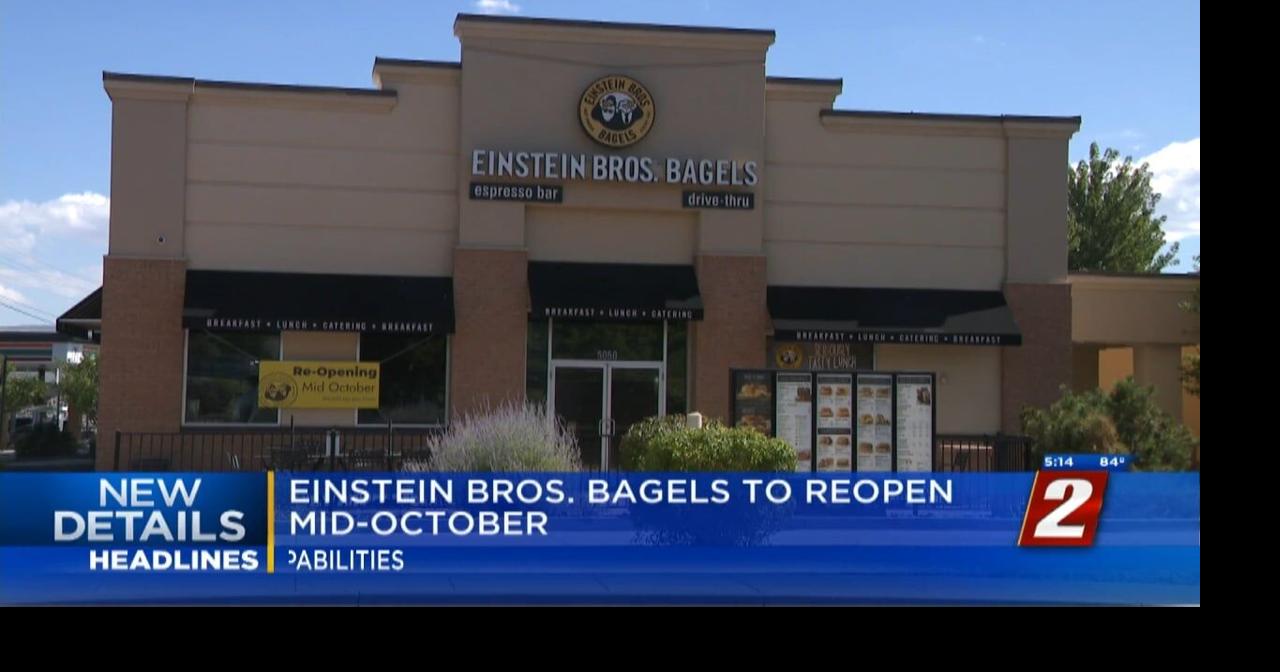 Reno's Einstein Bagels to Reopen in October News