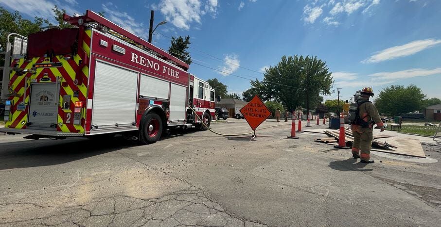 Construction Crew Hits Gas Line, Causes Leak Near Thoma Street in Reno ...