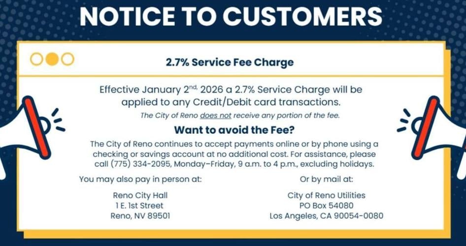 City of Reno customer sewer bill