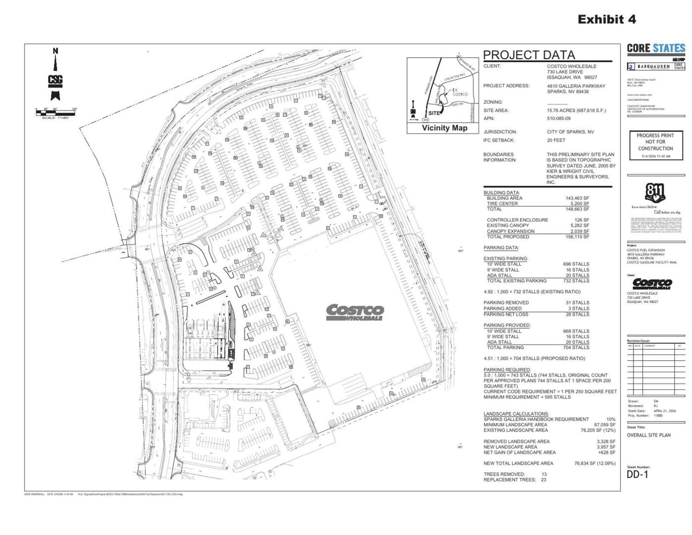 Possible Costco gas station expansion