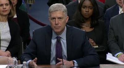 Gorsuch Says During Confirmation Hearing 'No Man' Above Law