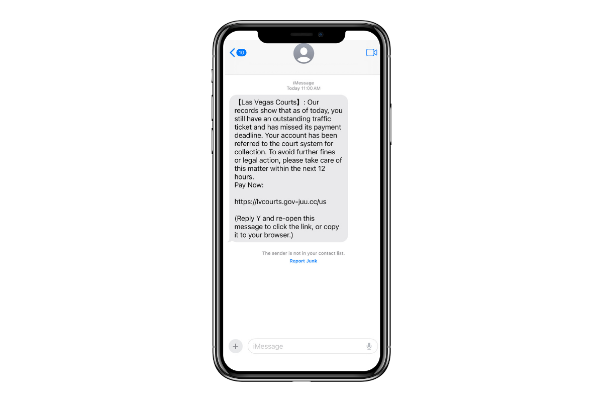 Nevada Supreme Court warns of phishing scam involving fake traffic ...