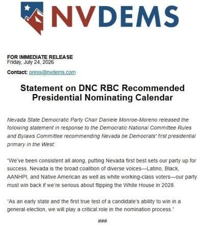 NV Dems statement