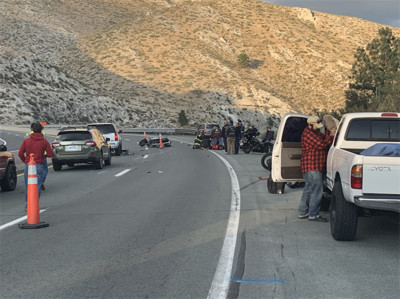 CCSO: Motorcyclist Thrown 75 Feet After Crash on US-50 Near Spooner Summit