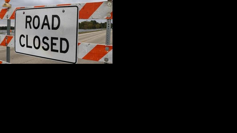 Road Closed sign