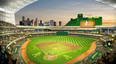 A's ballpark rendering