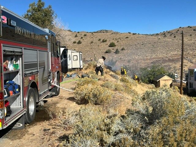 535 Quartz Fire - Truck & Workers