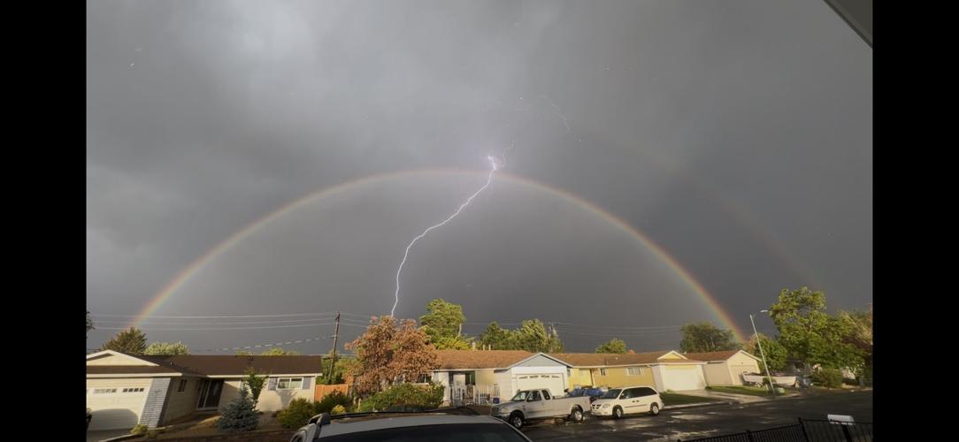 Double rainbow near 7th Street in Reno
