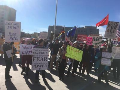 Pro-Trump and Anti-Trump Rallies Both Gather in Downtown Reno