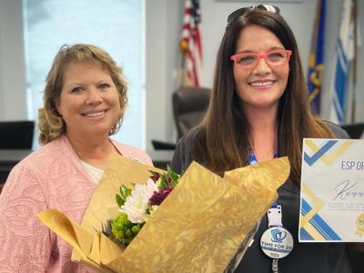 Dawn Etcheverry - President of the Nevada State Education Association - and Kerri Finn - School Nurse - Clinical Aide at Pioneer Academy (002).JPG