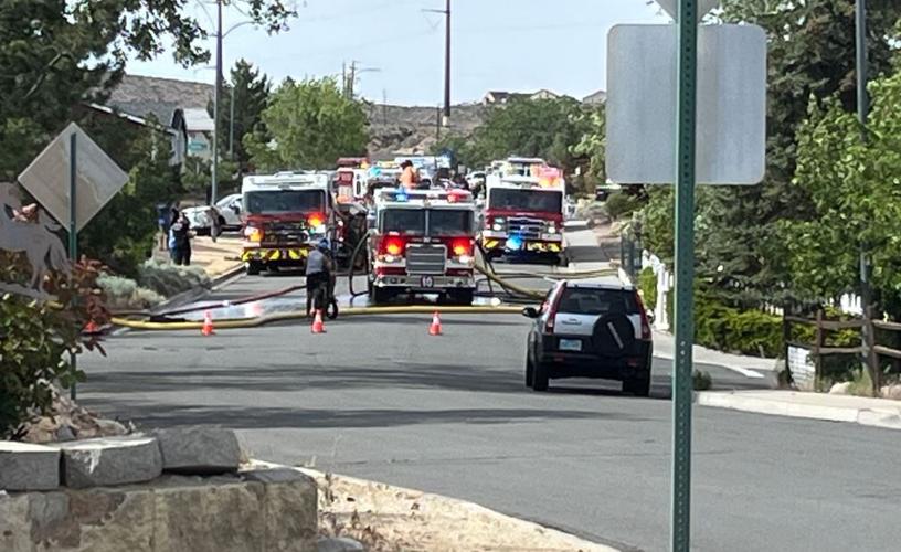 Fire near Parr Blvd