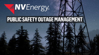 NV Energy Logo with Public Safety Outage Management for Web 2024