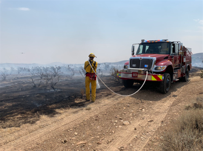 Truckee Meadows Fire and Rescue: Forward Progress of Blackfoot Fire Stopped
