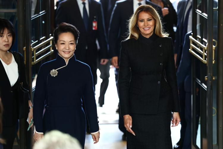 Trump Xi Spouses