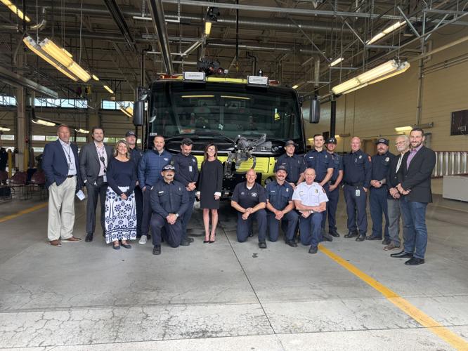 Officials celebrate new aircraft rescue truck