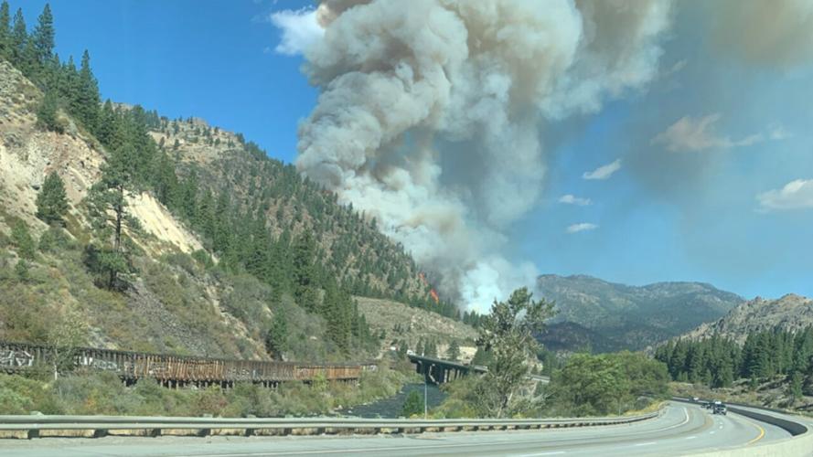 Floriston fire from I-80