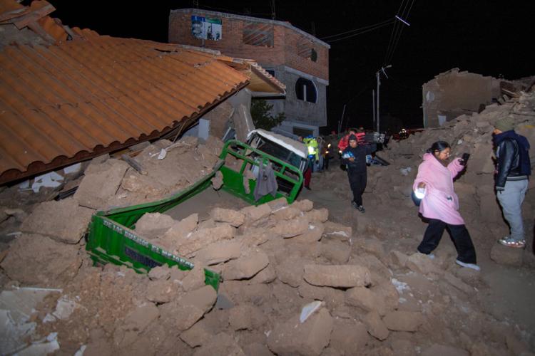APTOPIX Peru Earthquake