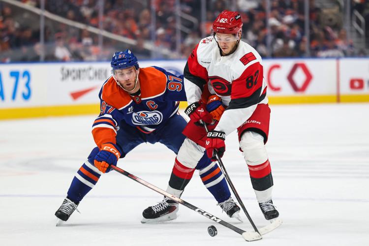 Hurricanes Oilers Hockey