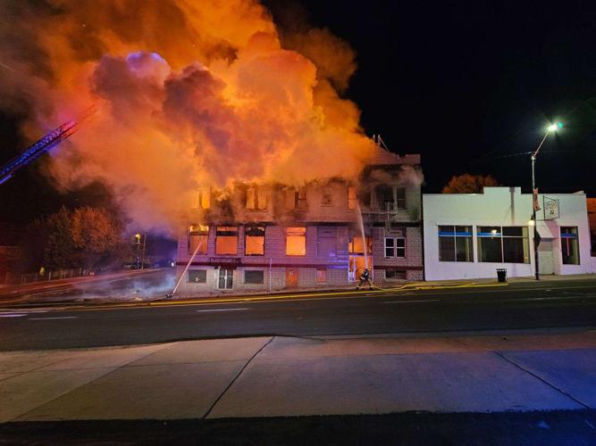 St. Francis Hotel (flames)