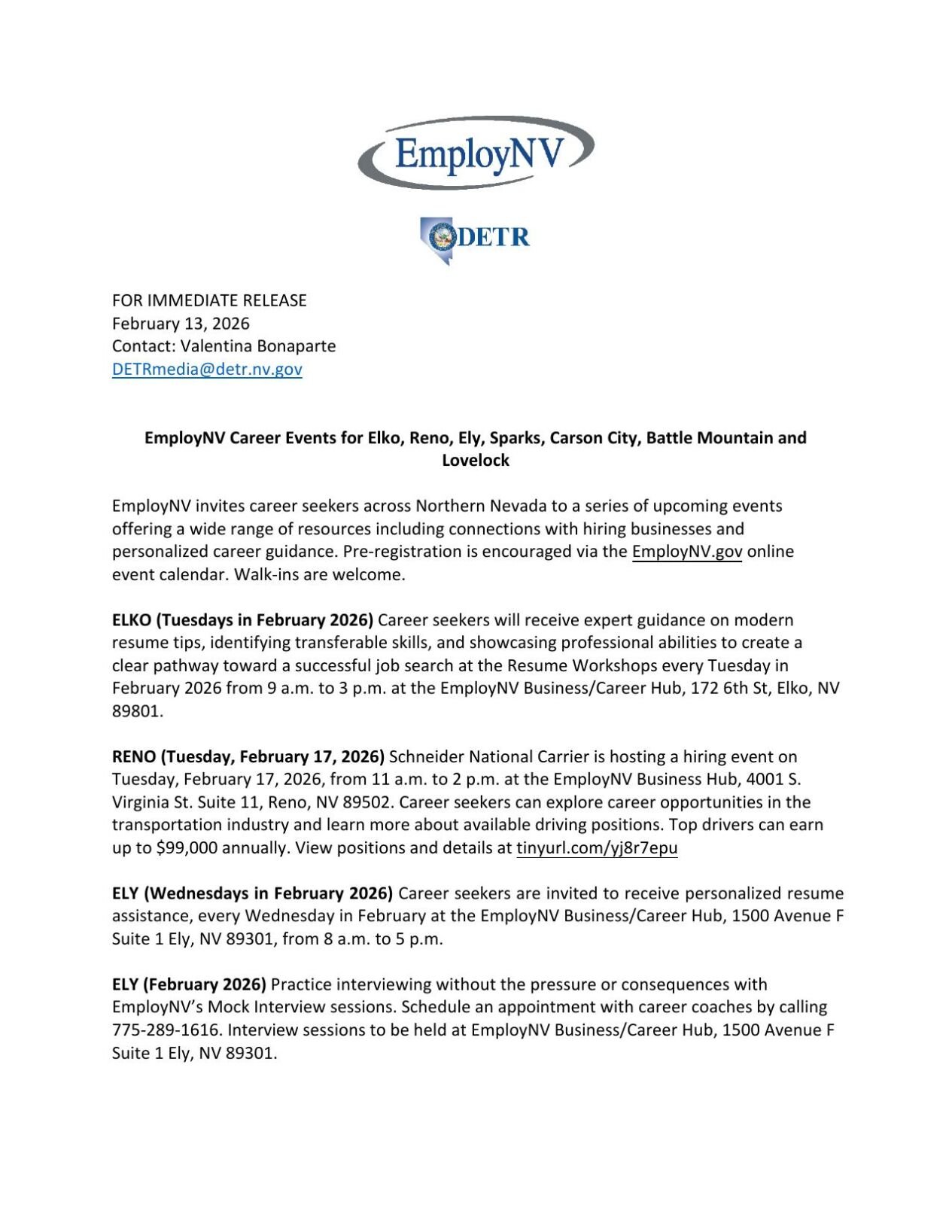EmployNV Career Events in Northern Nevada (February 13 - February 27).pdf