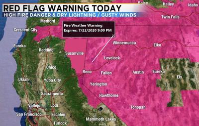 Area Red Flag Warning in Effect Until 9 P.M. Wednesday