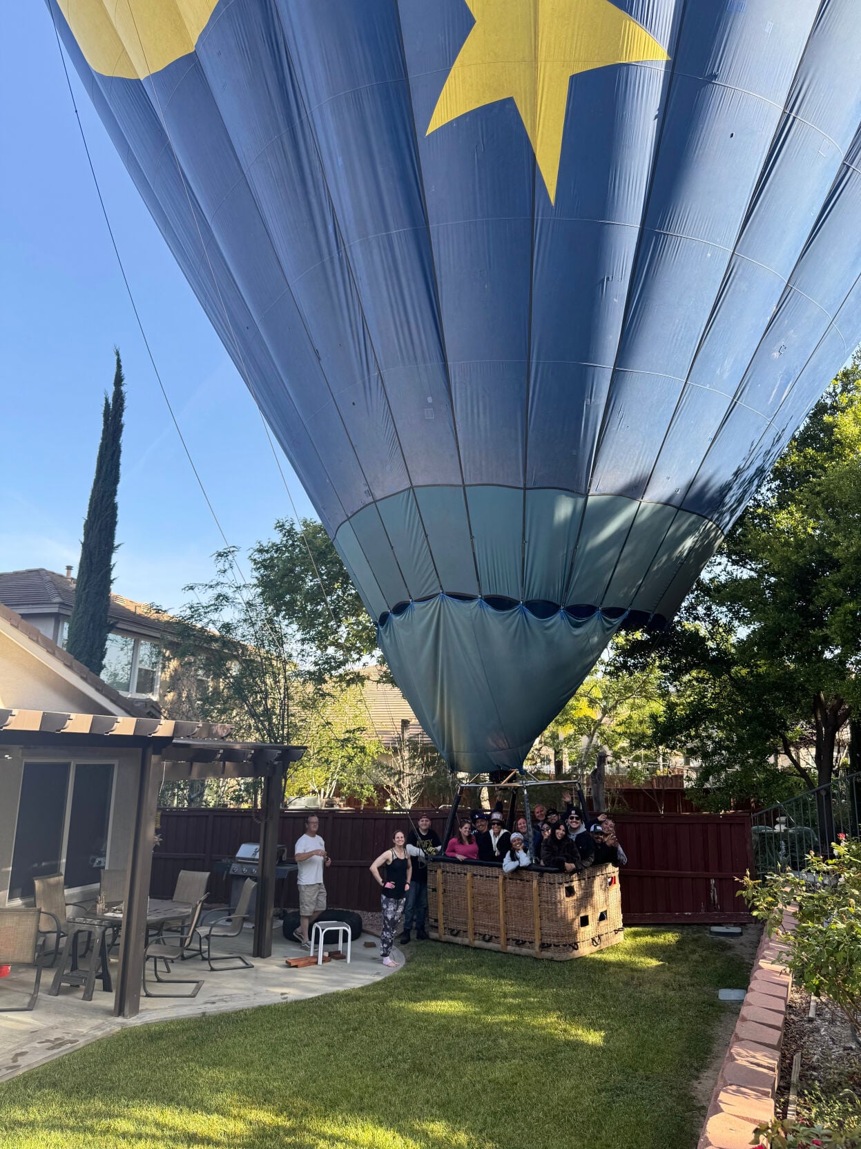 Hot Air Balloon Backyard