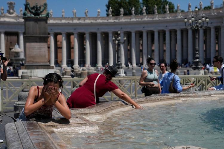 Vatican Extreme Weather Heat