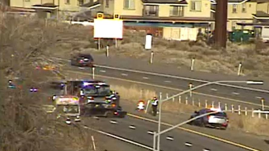 Crash on U.S. 395 near Lemmon Drive
