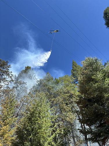 Fire helicopter Quincy, CA