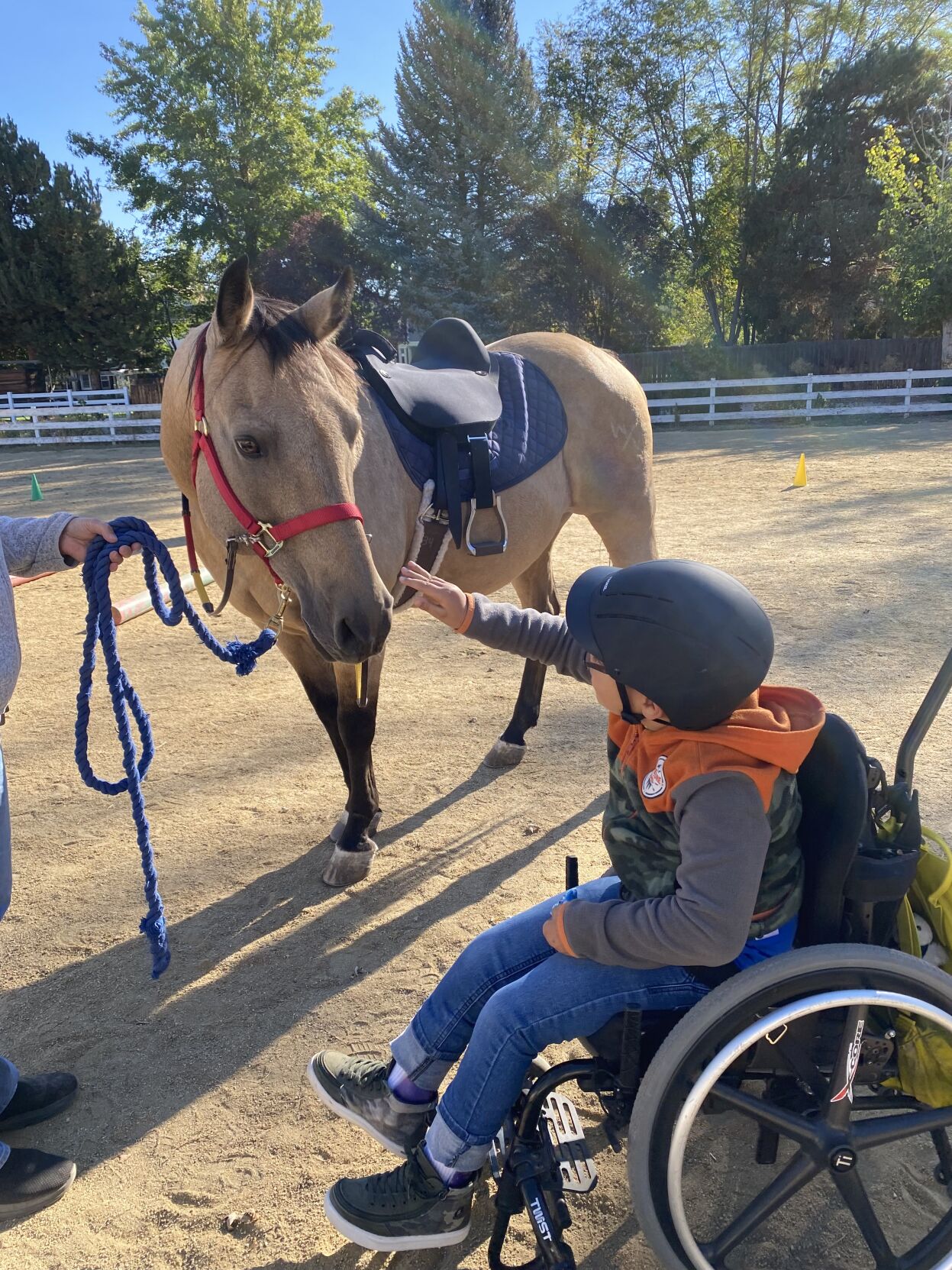 8 yr old Rhett at The Center for Adaptive Riding