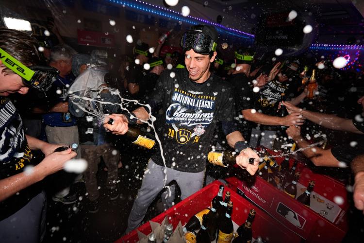 APTOPIX NLCS Brewers Dodgers Baseball
