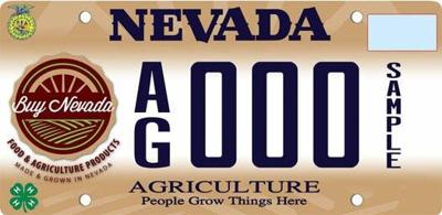 New Nevada Agriculture License Plate Available Monday