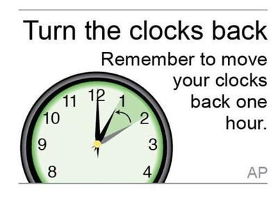 Daylight Savings Time Ends Overnight