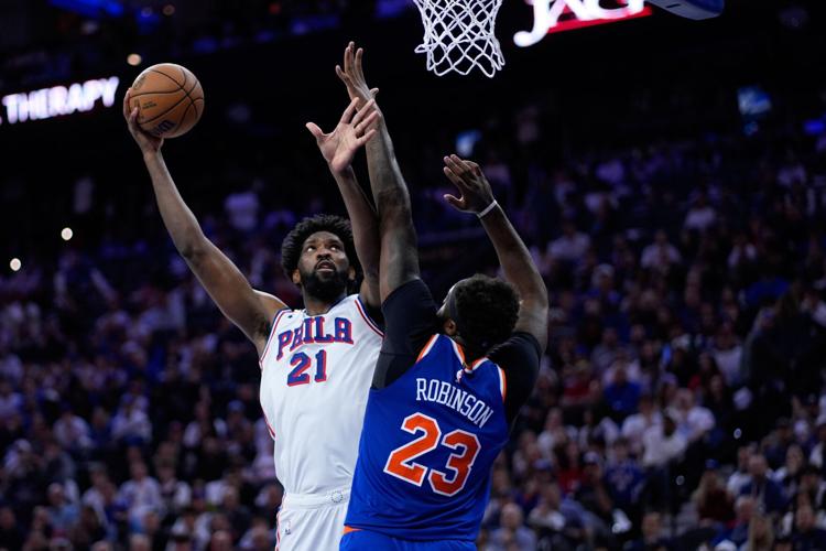 Knicks 76ers Basketball