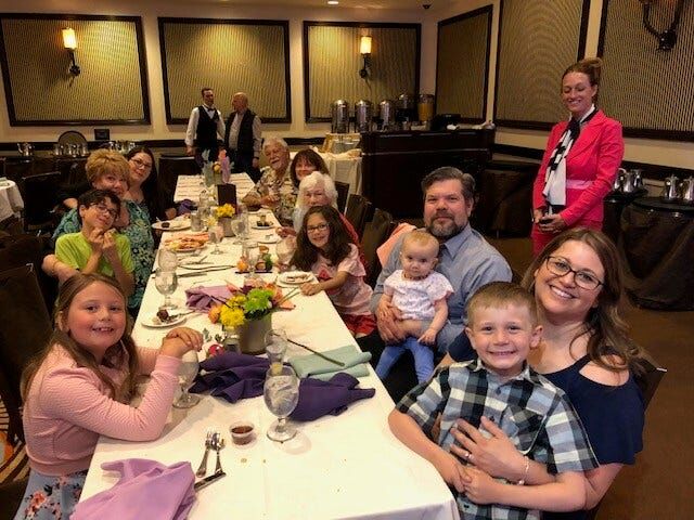 Families Head To Mother's Day Brunch As A Tradition