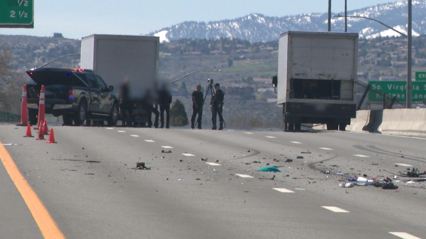 Update: State Police investigating fatal crash on I-580 and Moana Lane ...