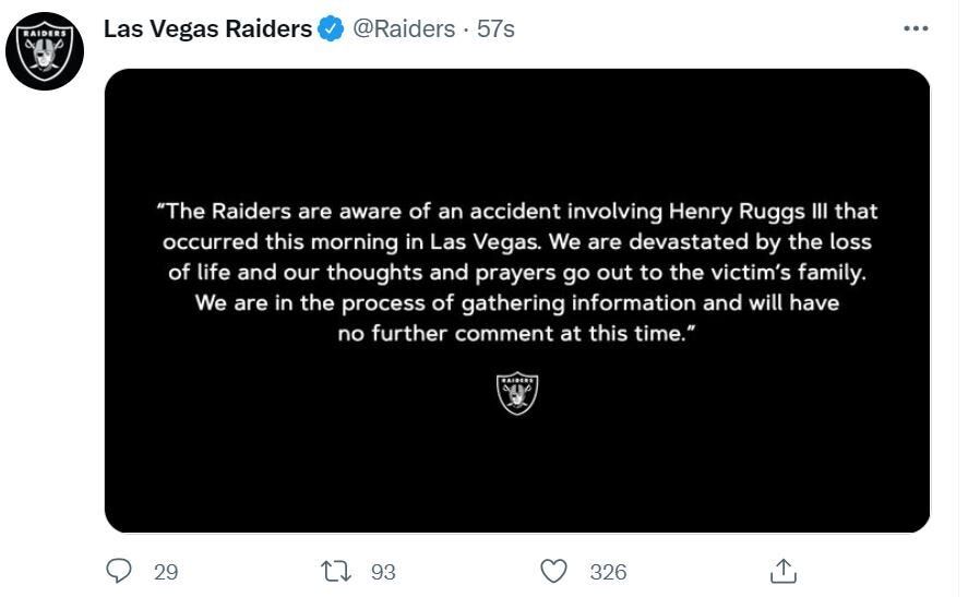 Former Las Vegas Raiders wide receiver Henry Ruggs to plead guilty in fatal  wreck - CBS News