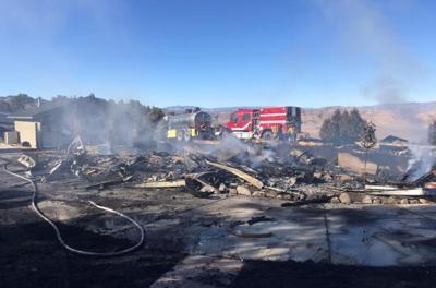 Fire Destroys Home in Rural Palomino Valley, Investigation Underway