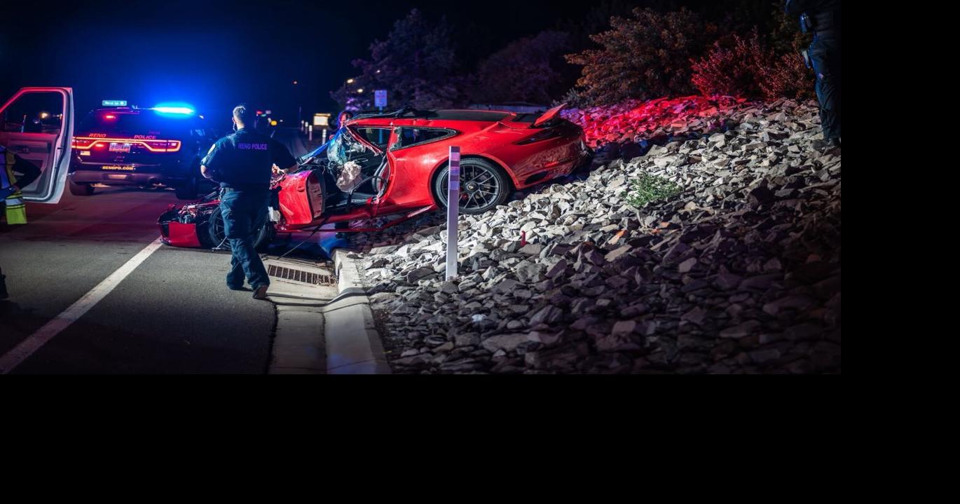 Audi RS5 and Porsche 911 GTS Speeding Crash at McCarran and Rock Blvd.