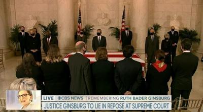 Justice Ginsburg's Casket Arrives at Supreme Court for Public Viewing