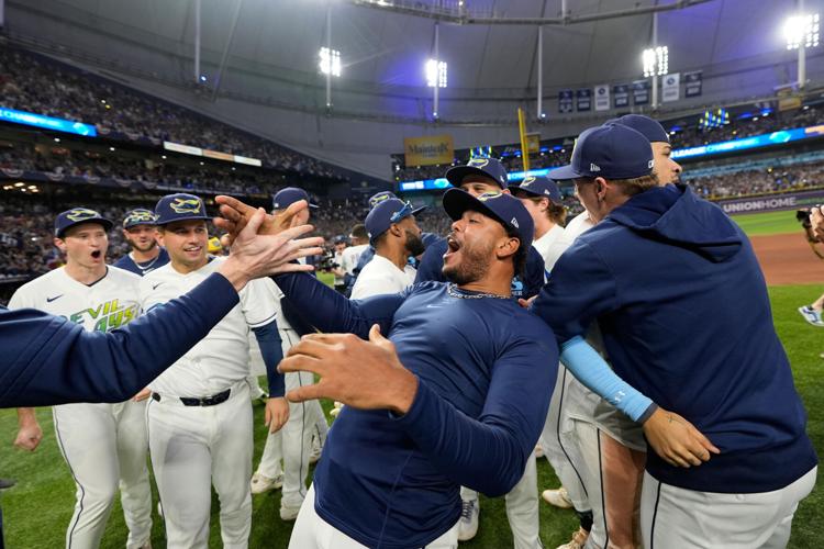 APTOPIX ALCS Guardians Rays Baseball