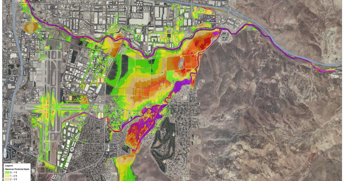 Flood Risk Map Reno States of Emergency Declared for Several Areas in Northern Nevada Ahead ...