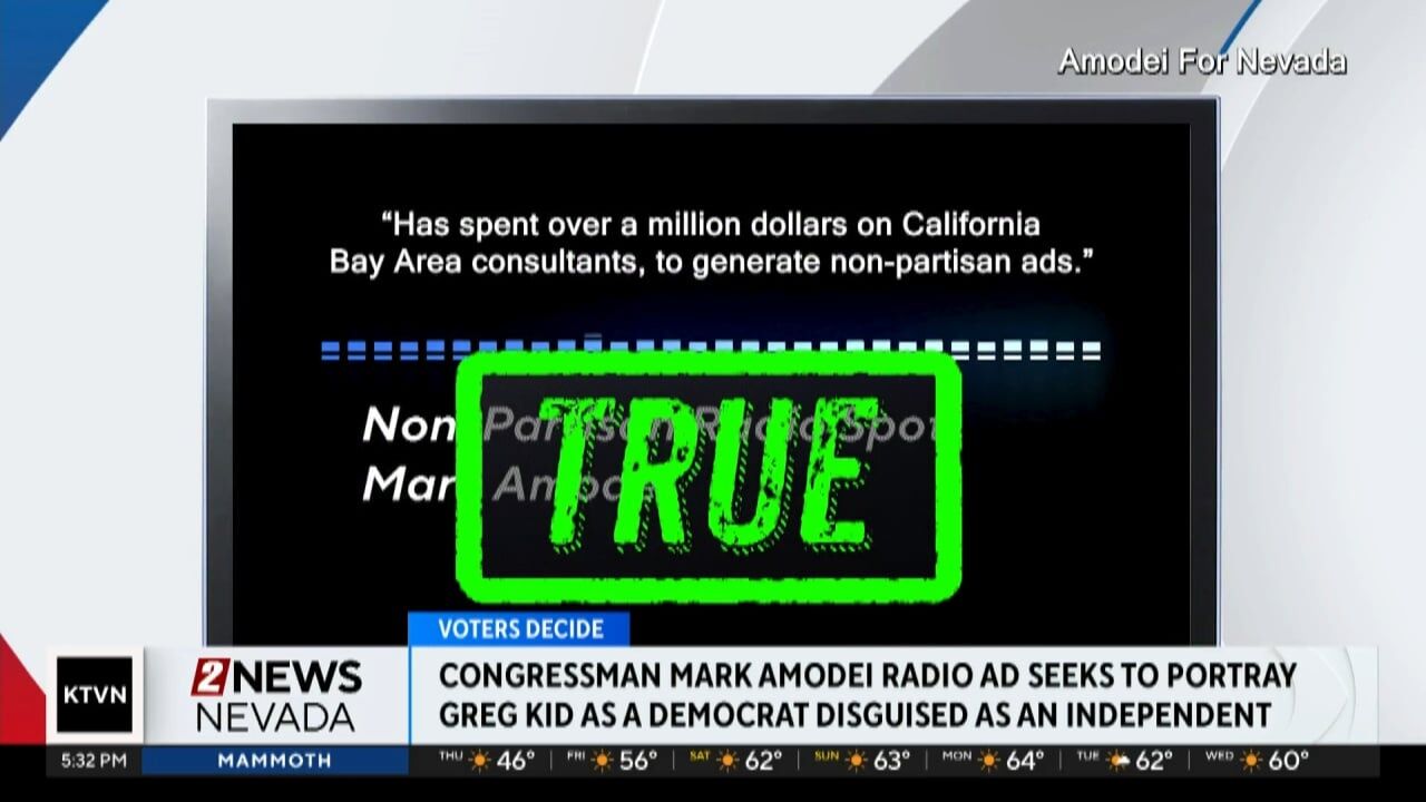 Reality Check: Mark Amodei Attack Ad On Greg Kidd | | 2news.com