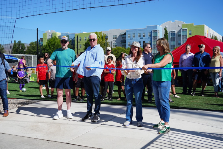 Jacobs youth soccer ribbon cutting