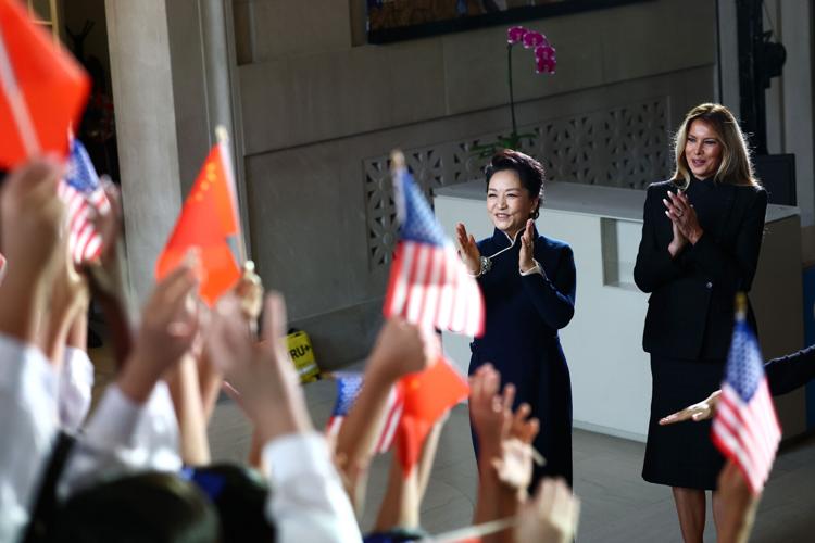 Trump Xi Spouses