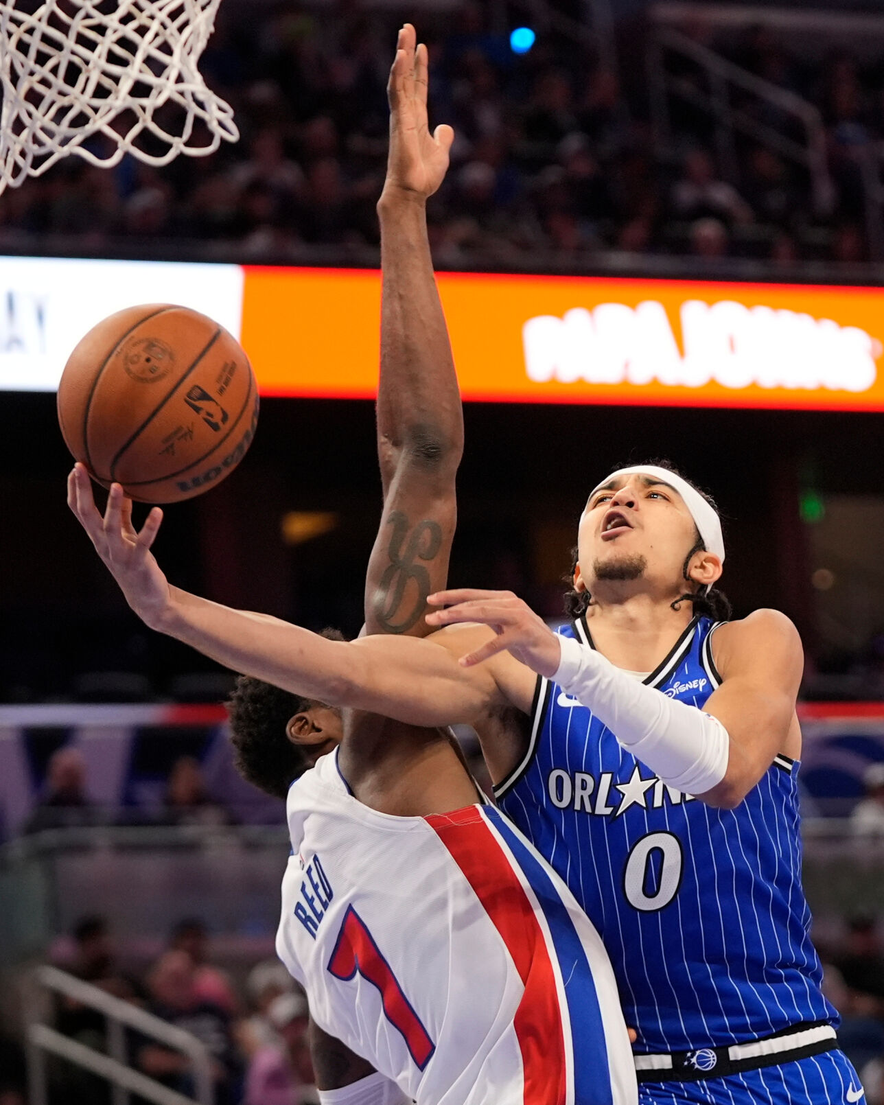 APTOPIX Pistons Magic Basketball