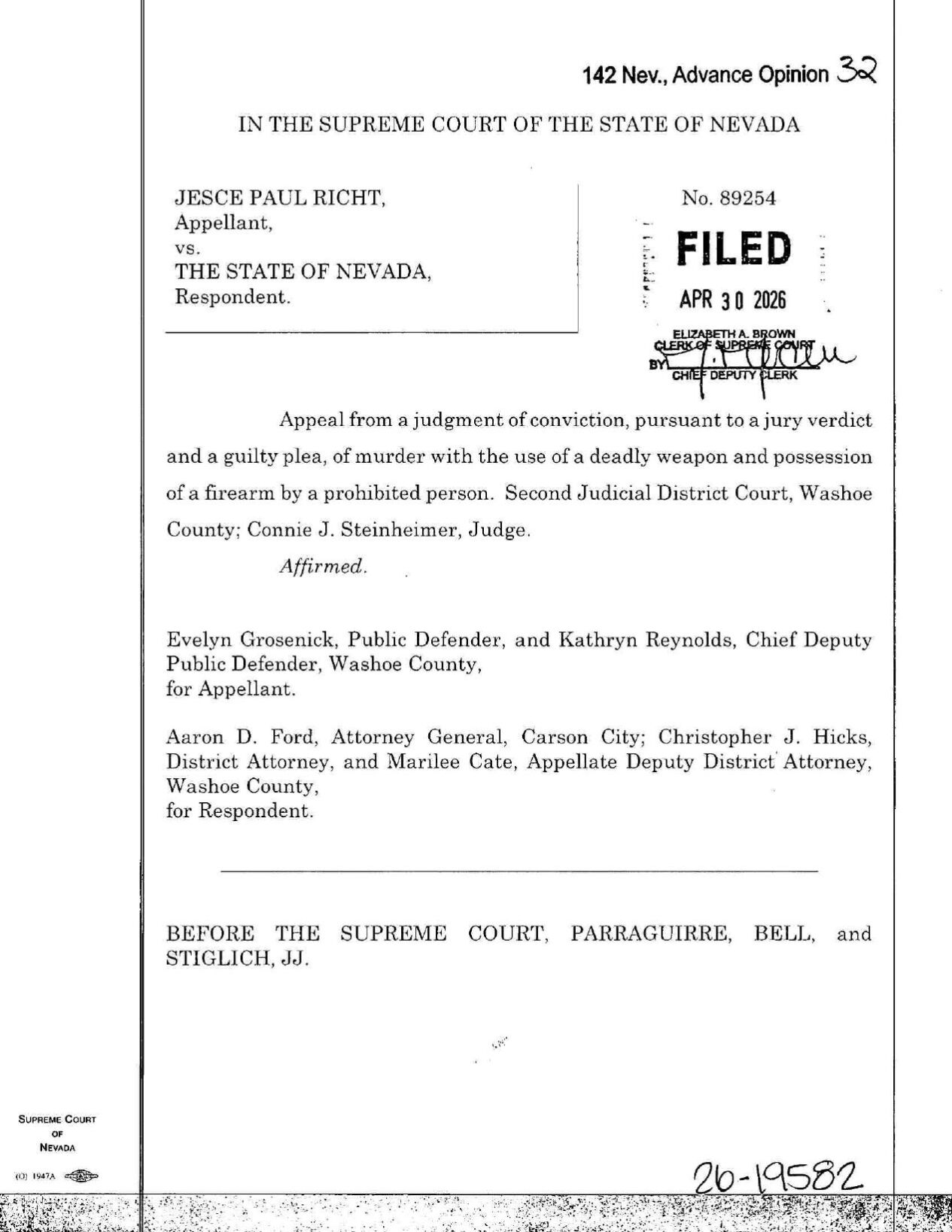 Nevada Supreme Court decision