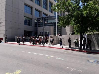 Some Move to City Hall after Protest in Downtown Reno